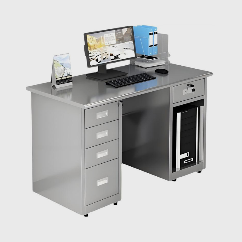 Rozsdamentes acél pormentes számítógépes asztal